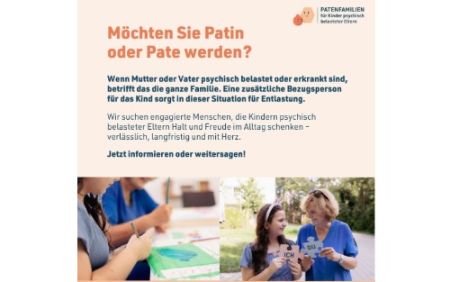Patenfamilien für Kinder psychisch belasteter Eltern