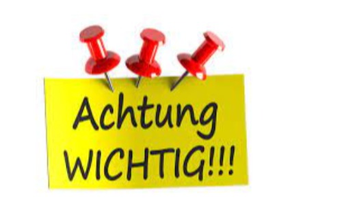 Wichtige Information
