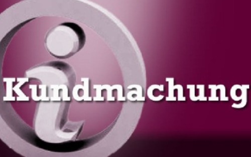 Kundmachung BH Murau: Georg Petzl, Zubau landwirtschaftl. Nebengebäude, wasserrechtl. Verfahren