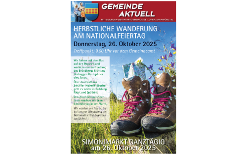 Gemeinde aktuell - Nationalfeiertag & Simonimarkt