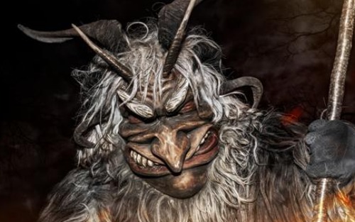 Krampustreffen im Park