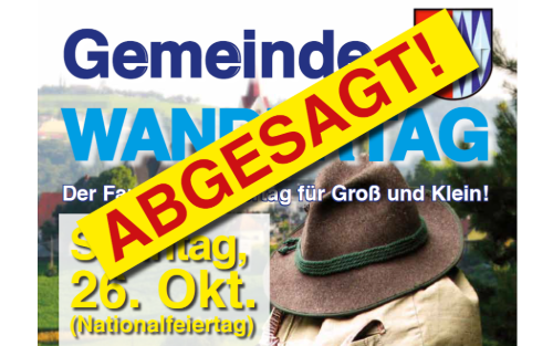 Gemeinde-Wandertag ABGESAGT!