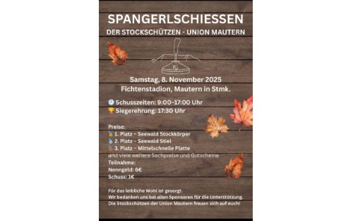 08.11.2025 Union Mautern Stockschützen: Spangerlschießen, Fichtenstadion