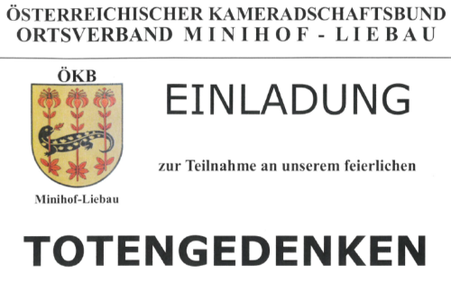 31.10.2025 Totengedenken des ÖKB Minihof-Liebau, Minihof-Liebau 31.10.2025 Totengedenken des ÖKB Minihof-Liebau, Minihof-Liebau