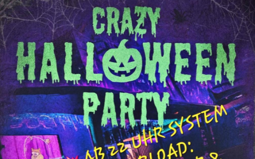 31.10.2025 Crazy Halloween Party, Stehbeisl Stainach 31.10.2025 Crazy Halloween Party, Stehbeisl Stainach