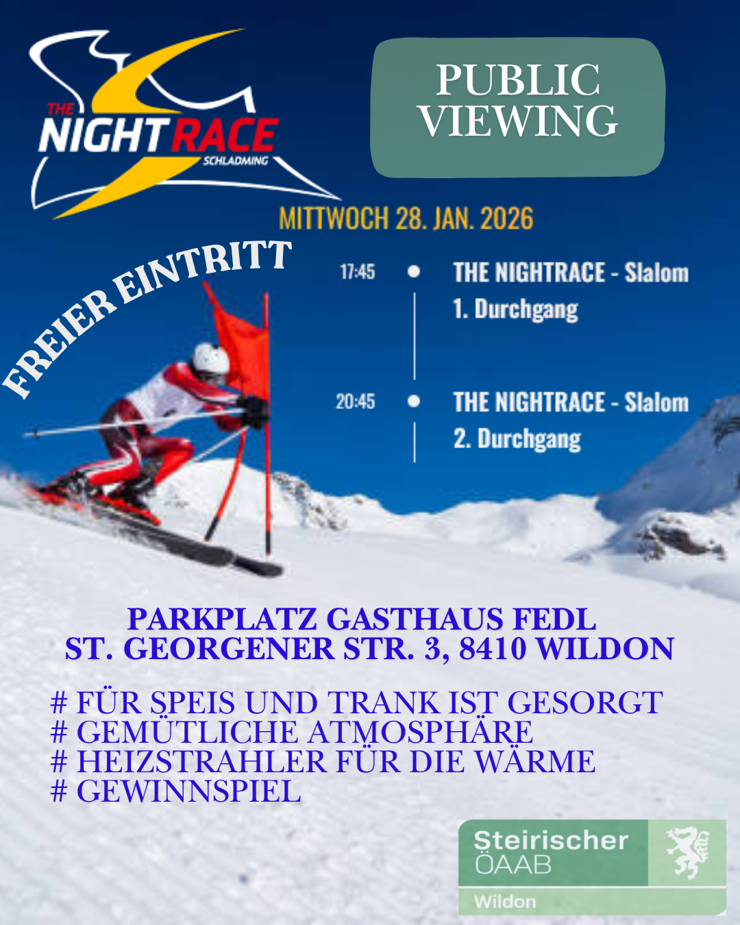 ÖAAB - Night Race Public Viewing