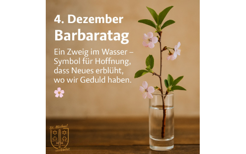 4. Dezember: Barbarazweige für Glück und Liebe
