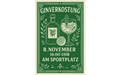 08.11.2025 Ginverkostung am Sportplatz, Sportkantine Olbendorf