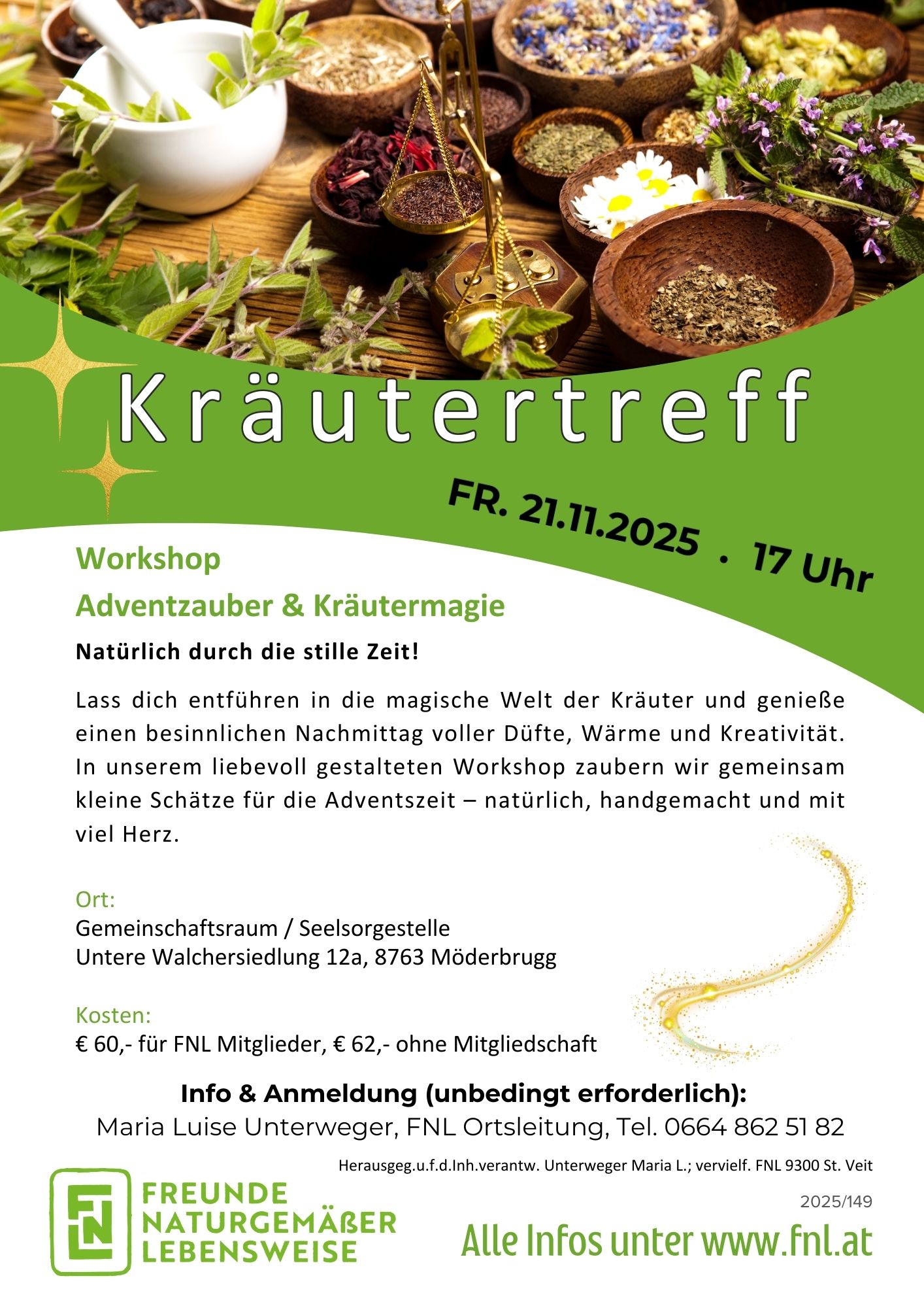 Kräutertreff - Workshop Adventzauber & Kräutermagie