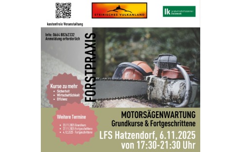 06.11.2025 Forstpraxis Motorsägenwartung, LFS Hatzendorf