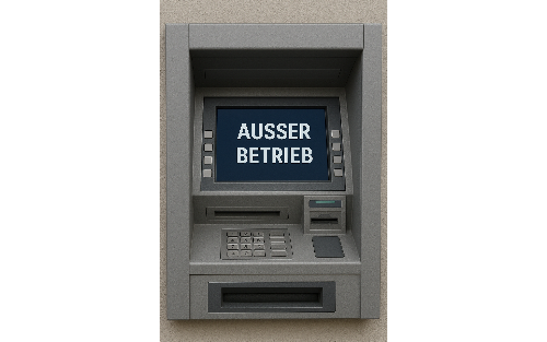 Geldautomat außer Betrieb !