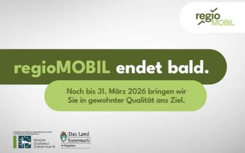 regioMOBIL endet mit 31. März 2026