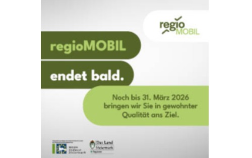 regioMOBIL endet mit 31. März 2026