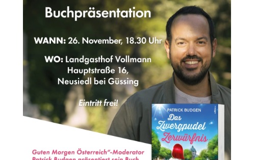Buchpräsentation von Patrick Budgen