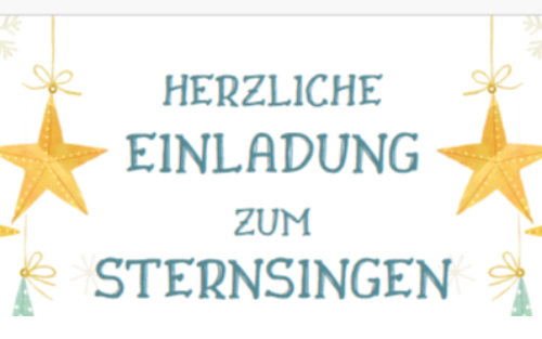 Einladung zum Sternsingen