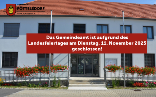 Gemeindeamt am Dienstag, 11. November 2025 geschlossen
