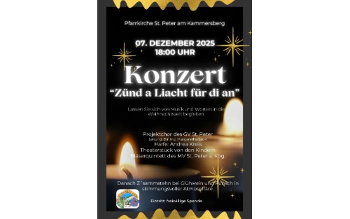 07.12.2025 Adventkonzert des Gesangsverein St. Peter/Kbg., Pfarrkirche St. Peter a. Kbg.