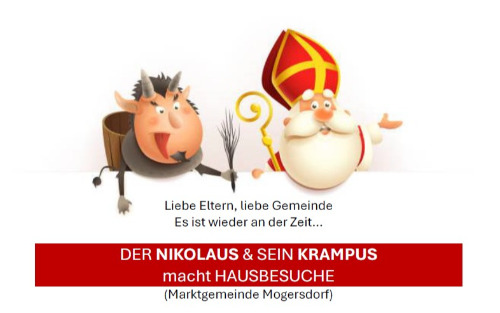 Nikolaus und Krampus - Hausbesuche Marktgemeinde Mogersdorf