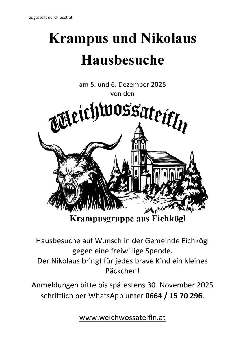 Krampus und Nikolaus Hausbesuche
