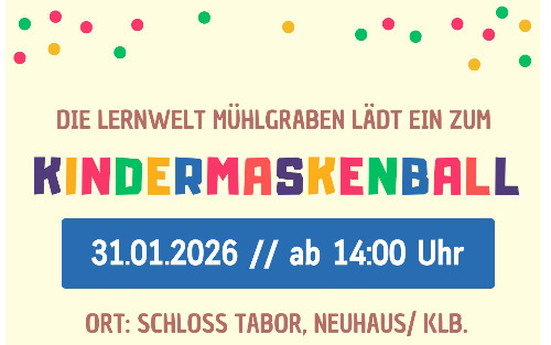 Kindermaskenball Lernwelt Mühlgraben