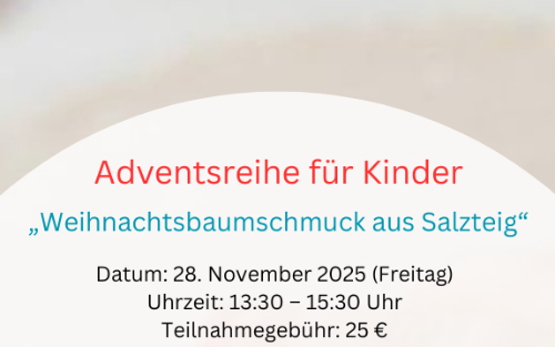 28.11.2025 Adventsreihe für Kinder, Atelier Pirer, Anna Neumann Straße 25