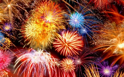 Feuerwerk zu Silvester