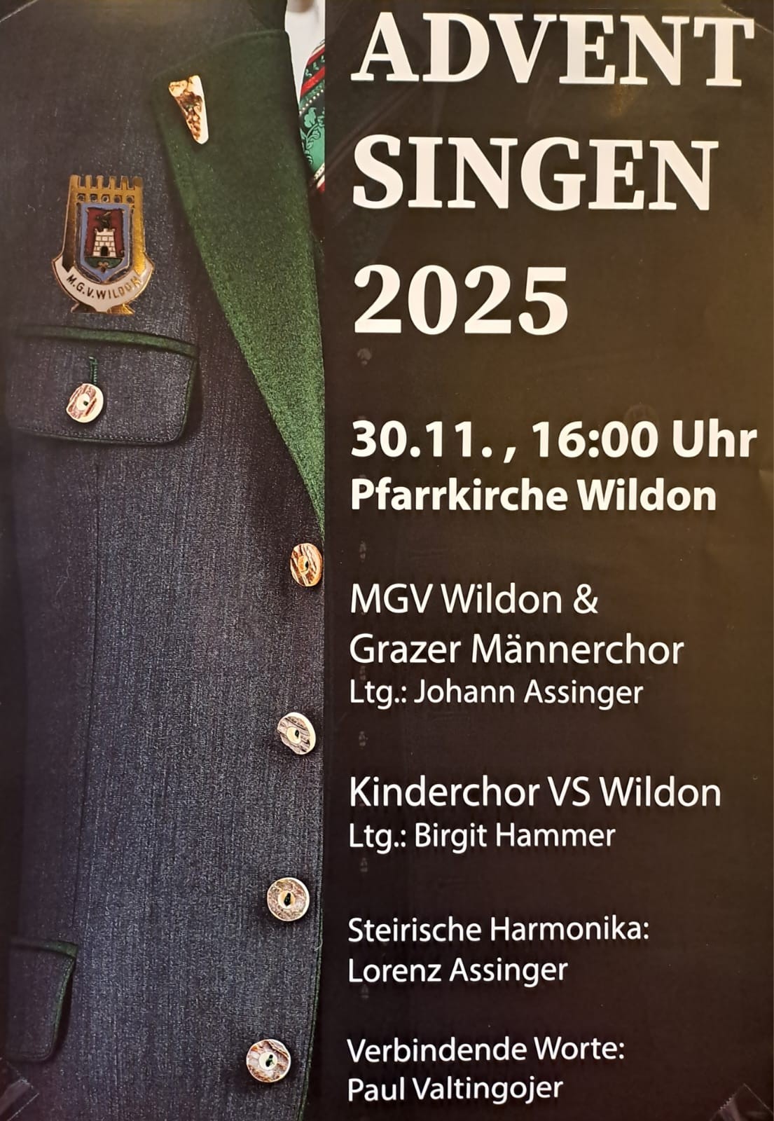 Männergesangverein - Adventsingen in der Kirche Männergesangverein - Adventsingen in der Kirche