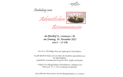 30.11.2025 Adventliches Beisammensein, Pfarrhof
