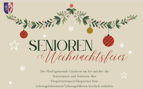 Seniorenweihnachtsfeier