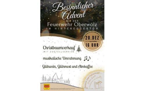 Besinnlicher Advent mit der Feuerwehr beim Hintereggertor