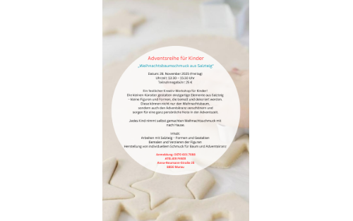 28.11.2025 Workshops im Atelier Pirer - Adventsreihe für Kinder, Atelier Pirer, Anna-Neumann Straße 25, 8850 Murau