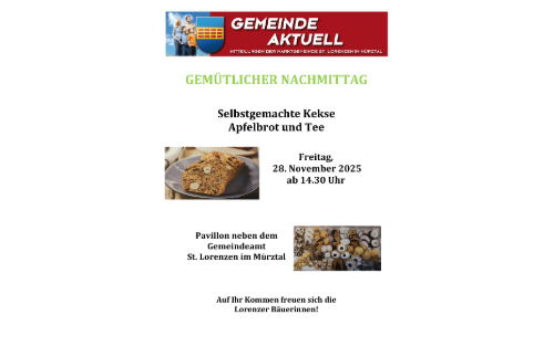 Gemeinde aktuell - gemütlicher Nachmittag