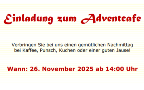 Einladung zum Adventcafe ... Einladung zum Adventcafe ...