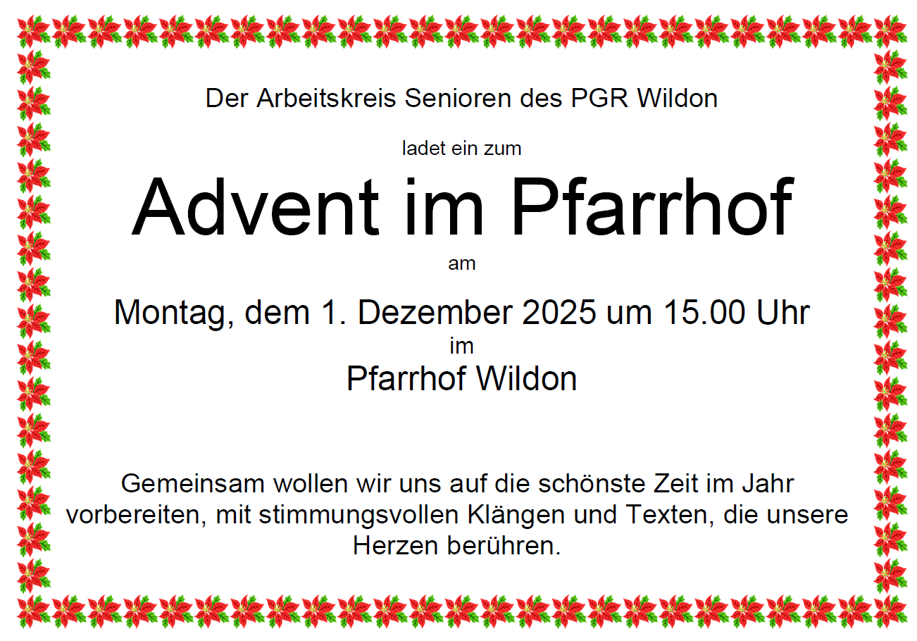 Pfarrkirche Wildon - Advent im Pfarrhof