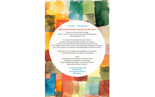 Workshops im Atelier Pirer - Kinderworkshop