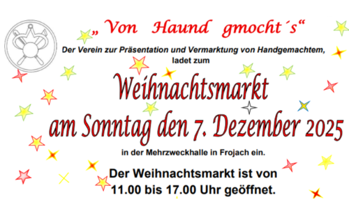Weihnachtsmarkt - Von Haund gmocht´s