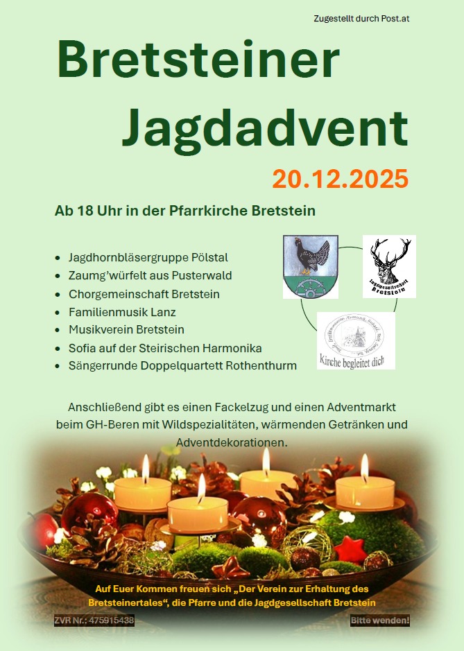 Bretsteiner Jagdadvent 2025