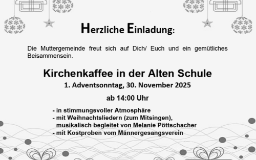 30.11.2025 Kirchenkaffee, Alte Schule
