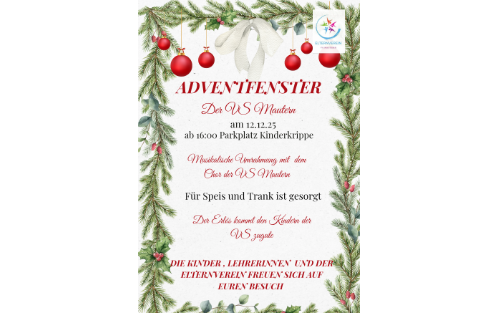 Volksschule: Adventfenster