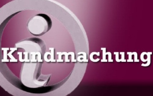 Kundmachung Voranschlag 2026 (Entwurf)