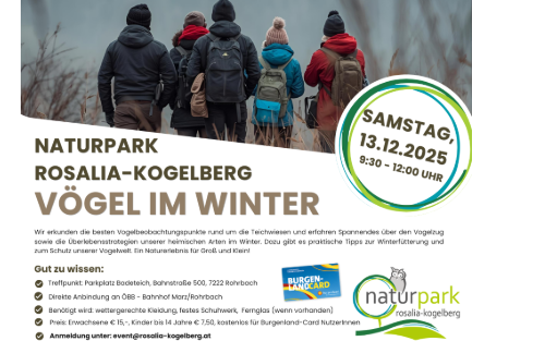 13.12.2025 Naturpark Rosalia-Kogelberg Entdeckertour, Rohrbacher Badeteich