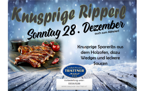 Knusprige Ripperl - GH Trattner Knusprige Ripperl - GH Trattner