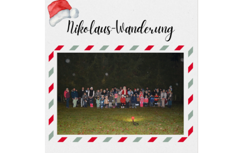 Nikolauswanderung vom Kindergarten