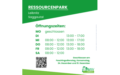 Öffnungszeiten Ressourcenpark