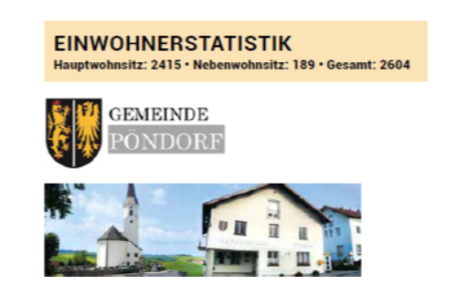 Berichtigung der Einwohnerstatistik im Weihnachtsamtsblatt