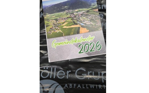 Abholung Gemeindekalender und Info Restmüllsäcke