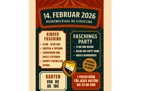 Kinder- und Sportlermaskenball