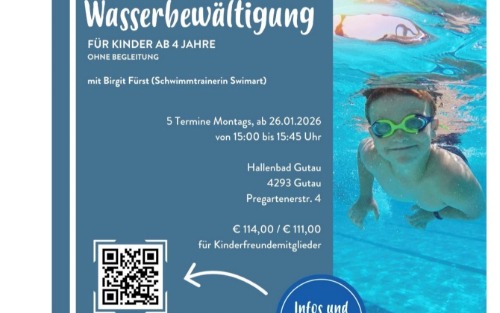 Schwimmkurs für Kinder ab 4 Jahre