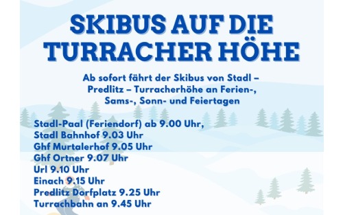 Skibus auf die Turracherhöhe