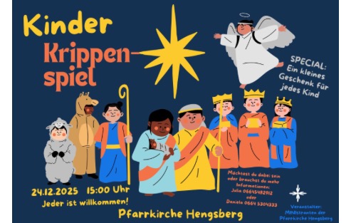 24.12.2025 Kinder-Krippenspiel, Pfarrkirche Hengsberg